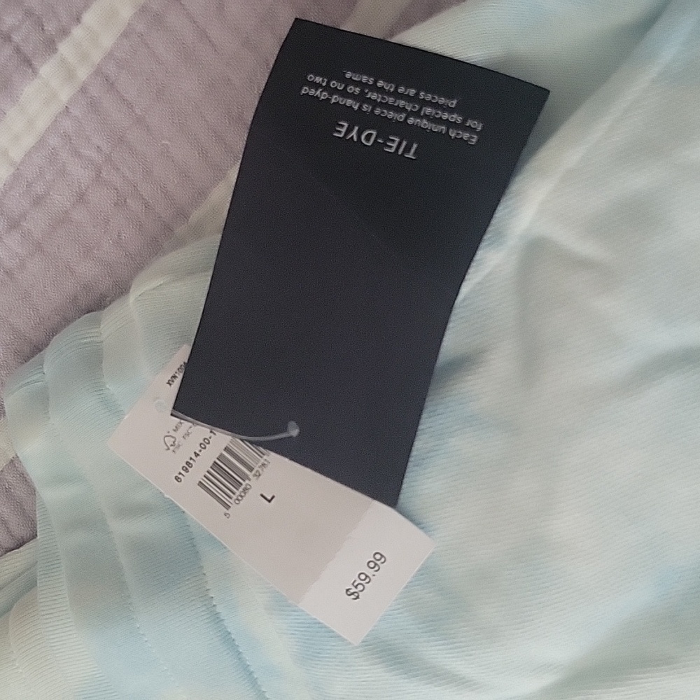 NWT GAP Light Blue Tiedye Pants - Picture 2 of 4